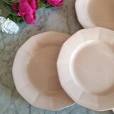 6 powder pink Digoin plates