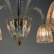 Colourless Venetian glass lustre from Murano circa 1930