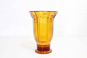Vase Art Deco en verre