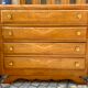 Art deco chest of drawers in oak