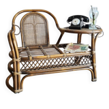 Old telephone bench