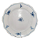 Old plate in Northern earthenware with blue floral decoration eighteenth century