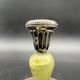 Candlestick in Sterling Silver 835 and onyx Kurz Gottlieb Germany 1920 1930