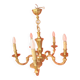 solid bronze chandelier with 5 light arms