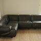 Modular Flandra sofa in leather by Vico Magistretti for Cassina, Italy, 1970s.