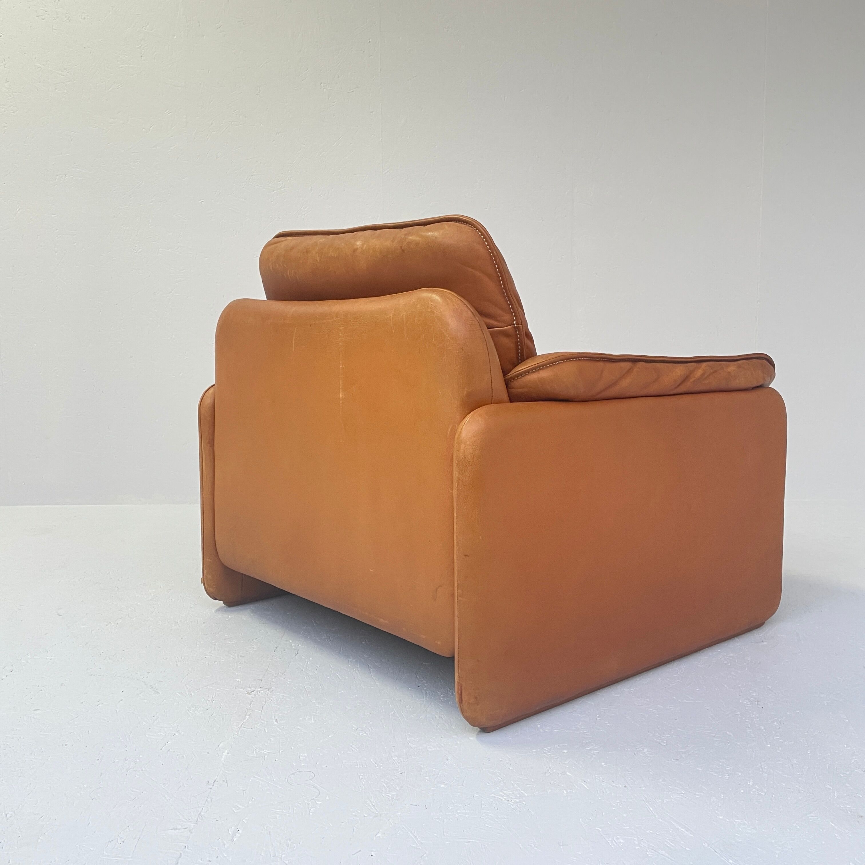 1960's Model DS-61 Cognac Leather Lounge Chair by 'De Sede' Switzerland