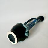 Fat Lava blue ceramic pitcher from the 70s