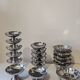 18 low sorbet cups in stainless steel chrome