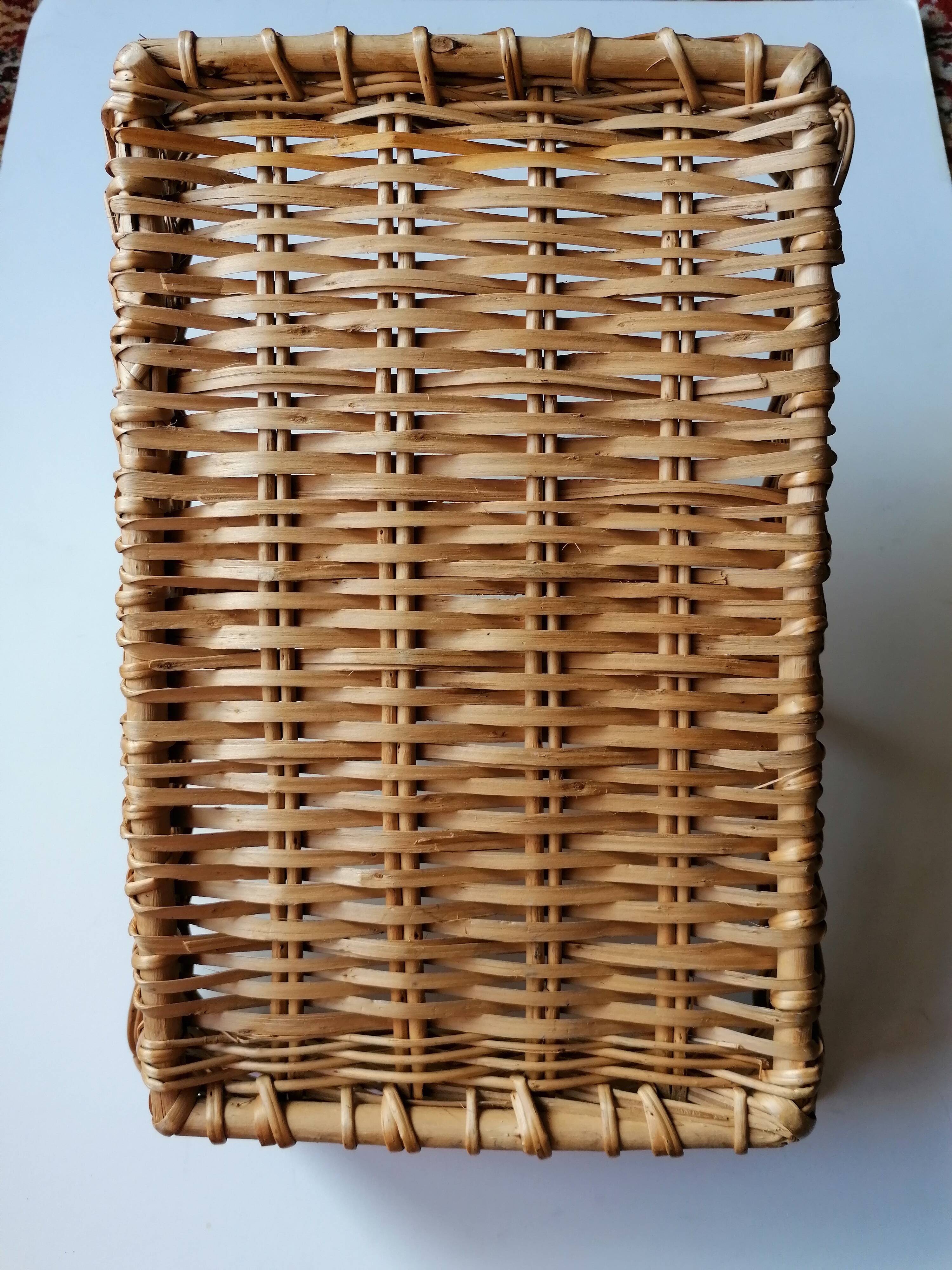 Picking rattan basket