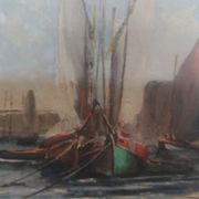 Tableau marine vers 1940 par Claude Marcy