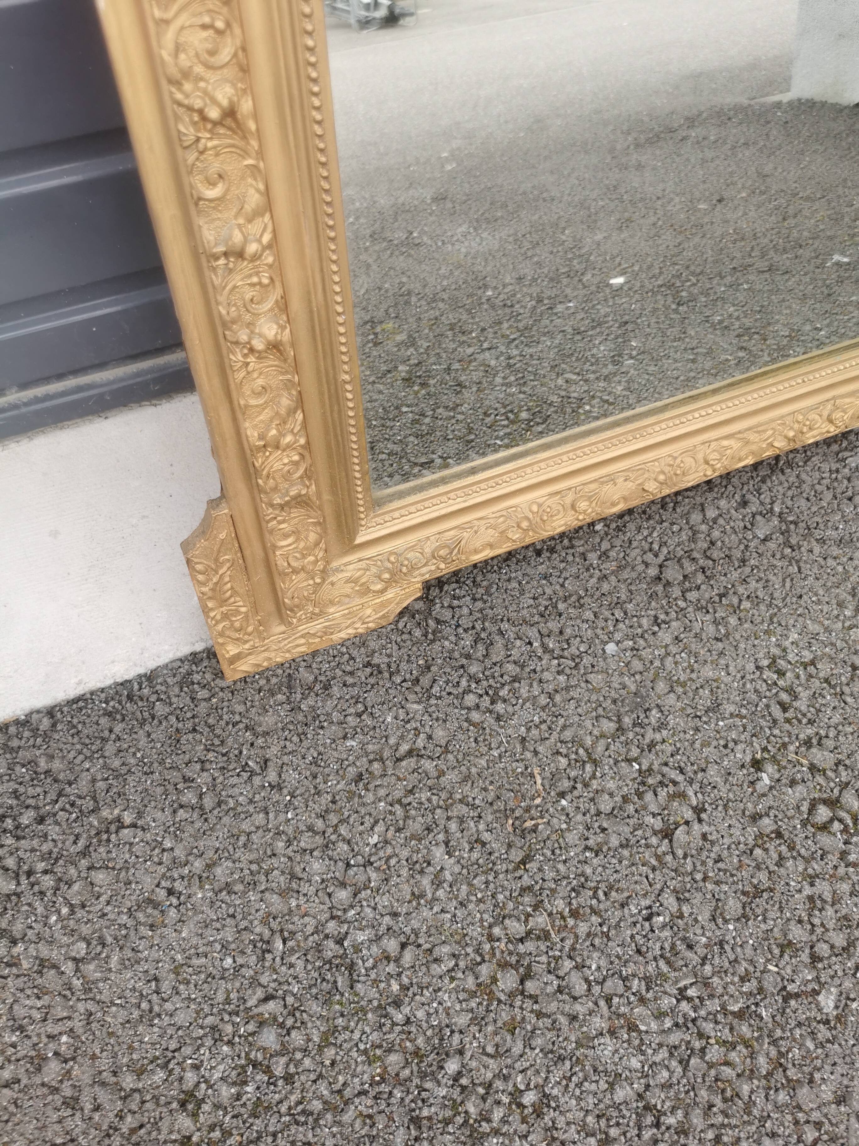 Louis XV style gilded mirror