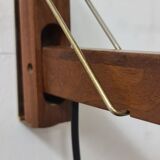 Vintage teak Swedish wall light