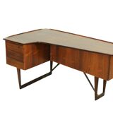 1960s Peter Løvig Nielsen 'Boomerang' Desk Hedensted Møbelfabrik