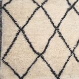 Beni ouarain rug black rhombuses 240x150cm