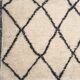 Beni ouarain rug black rhombuses 240x150cm