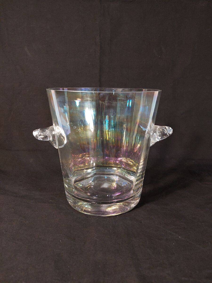 Krosno signed crystal champagne bucket - Poland