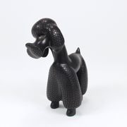 Charming figurine sculpture of a poodle dog by Leopold Anzengruber, Austria, 1950s.
