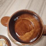 Ceramic pot with lid from the 1960s