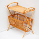 Vintage magazine door in rattan 1960s