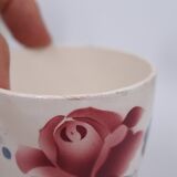 6 cups and under coffee cups Digoin Sarreguemines décor Cannes