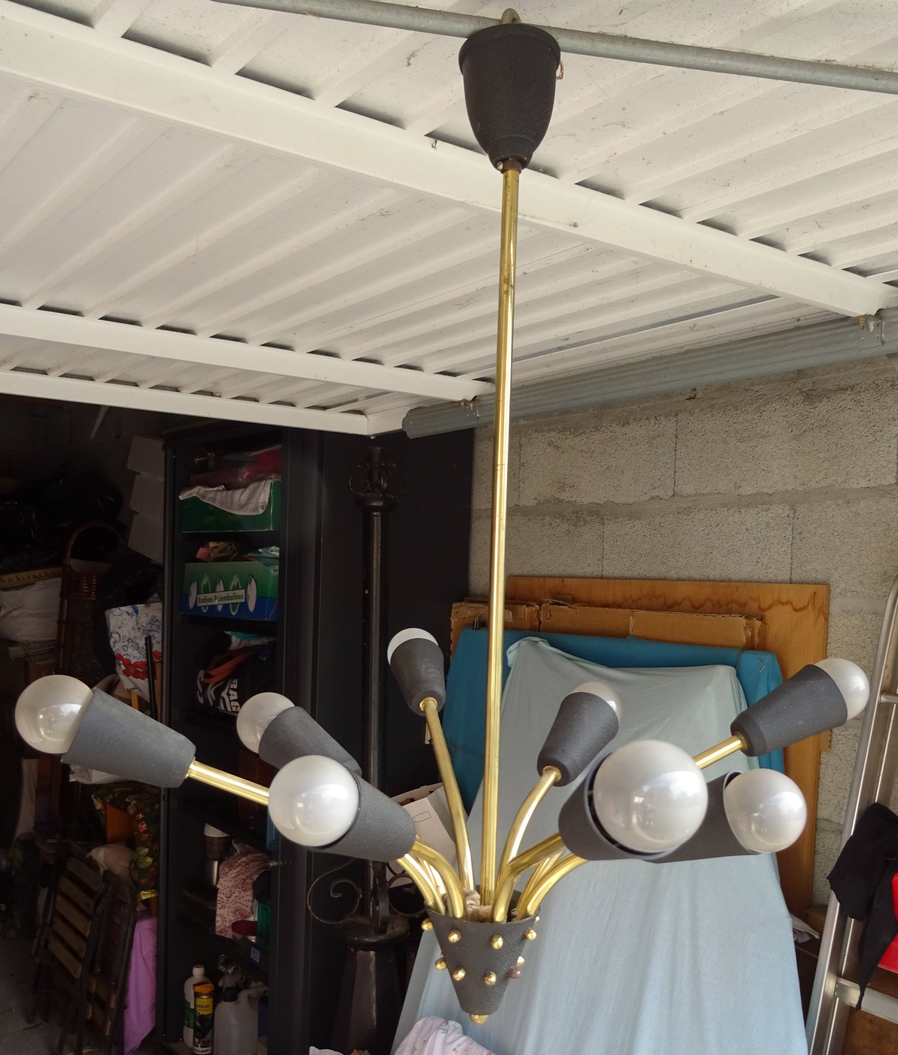 Vintage rockabilly sputnik chandelier from the 60s