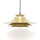 Lampe Vitrika dorée, Danemark, années 1970