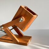 Articulated wooden lamp 70s/80s