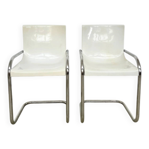 Duo de chaises coque - tube