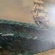 Old marine painting