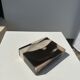 Symmetrical multicolored petrified wood soap dish
