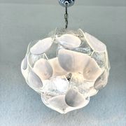 Murano glass petal chandelier by Carlo Nason for Mazzega