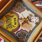 Yellow Dwarf in wooden dated 1921 with tokens