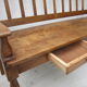 Settle in solid beech