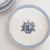 Sarreguemines earthenware plates, Old Delft model