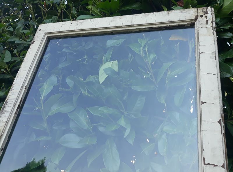 Old glass door 78.5x220.8cm