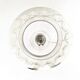 Vintage 1970s Steel Table Lamp with Spheric Murano Glass Shade