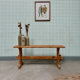 Vintage pitch pine bench (refurbished)