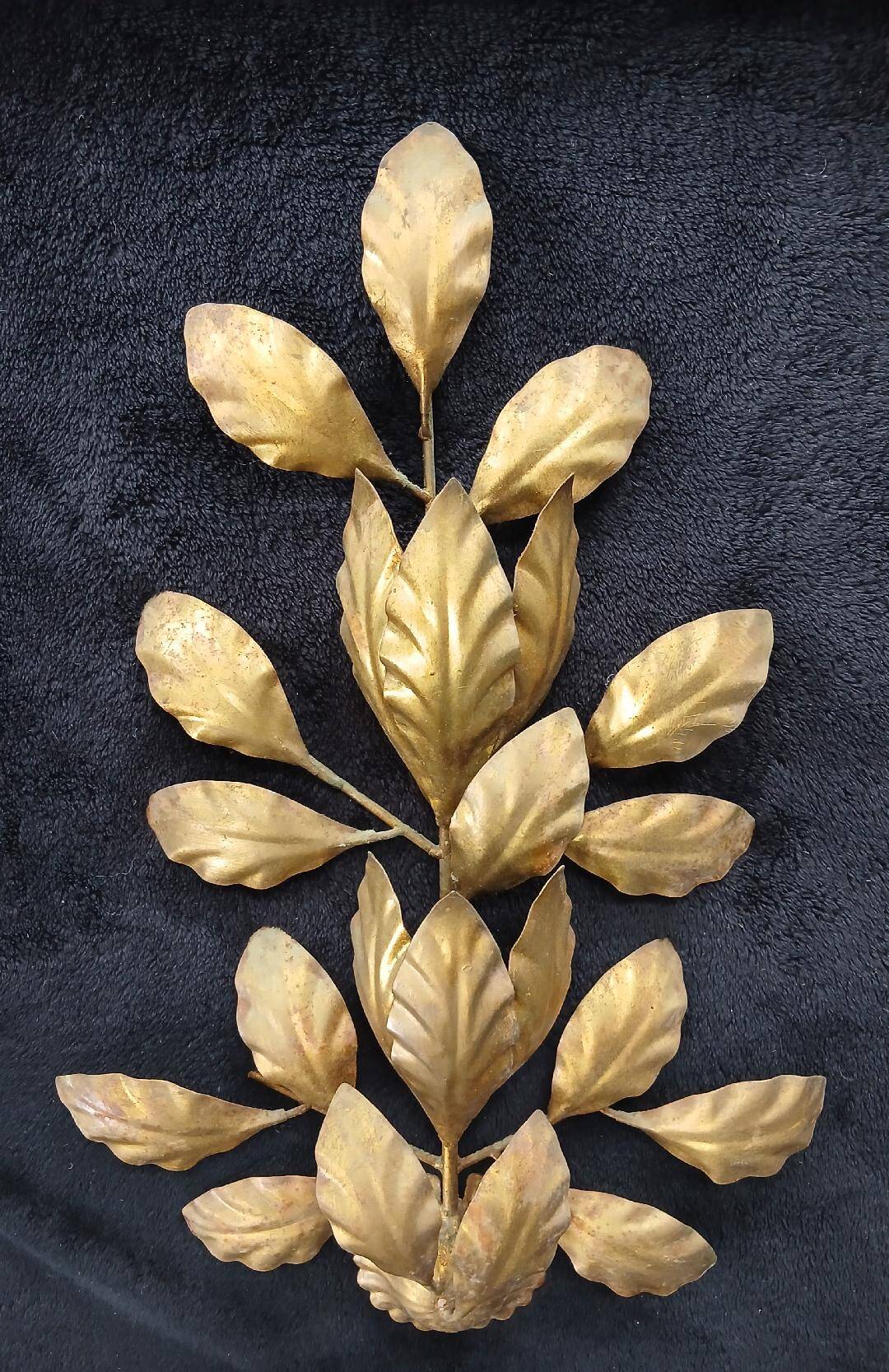 Applique lamp hans kogl gold metal