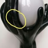 Lamp hands globe opaline