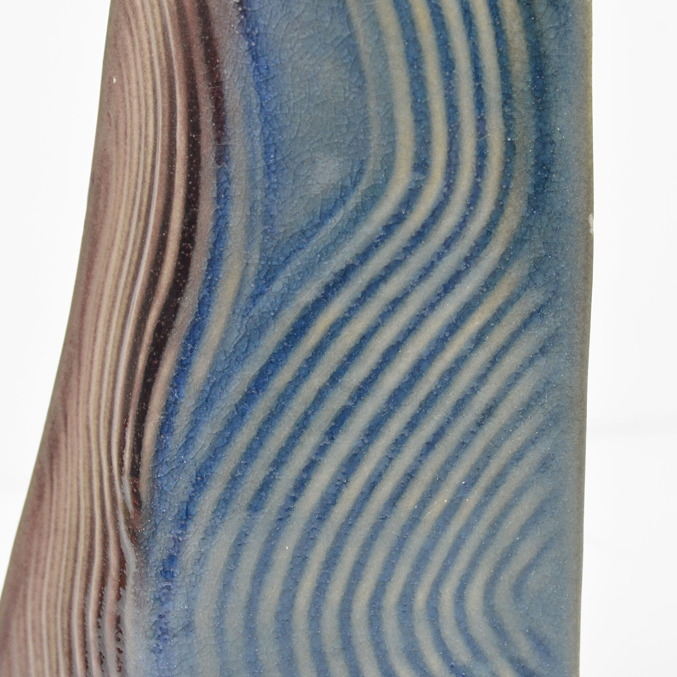 1985 organic modern ceramic vase designed by Johann Van Loon Rosenthal studio-line, Germany