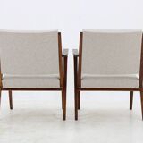 1960s Selman Selmanagic Pair of Restored Armchairs by VEB Deutsche Werkstätten Hellerau, Germany