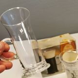 Original Irish coffee glasses from Arabia Finland, estimated 1980s, designed by Heikki Orvola