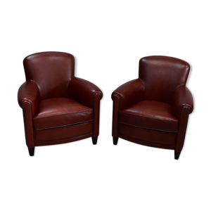 Paire de fauteuils club