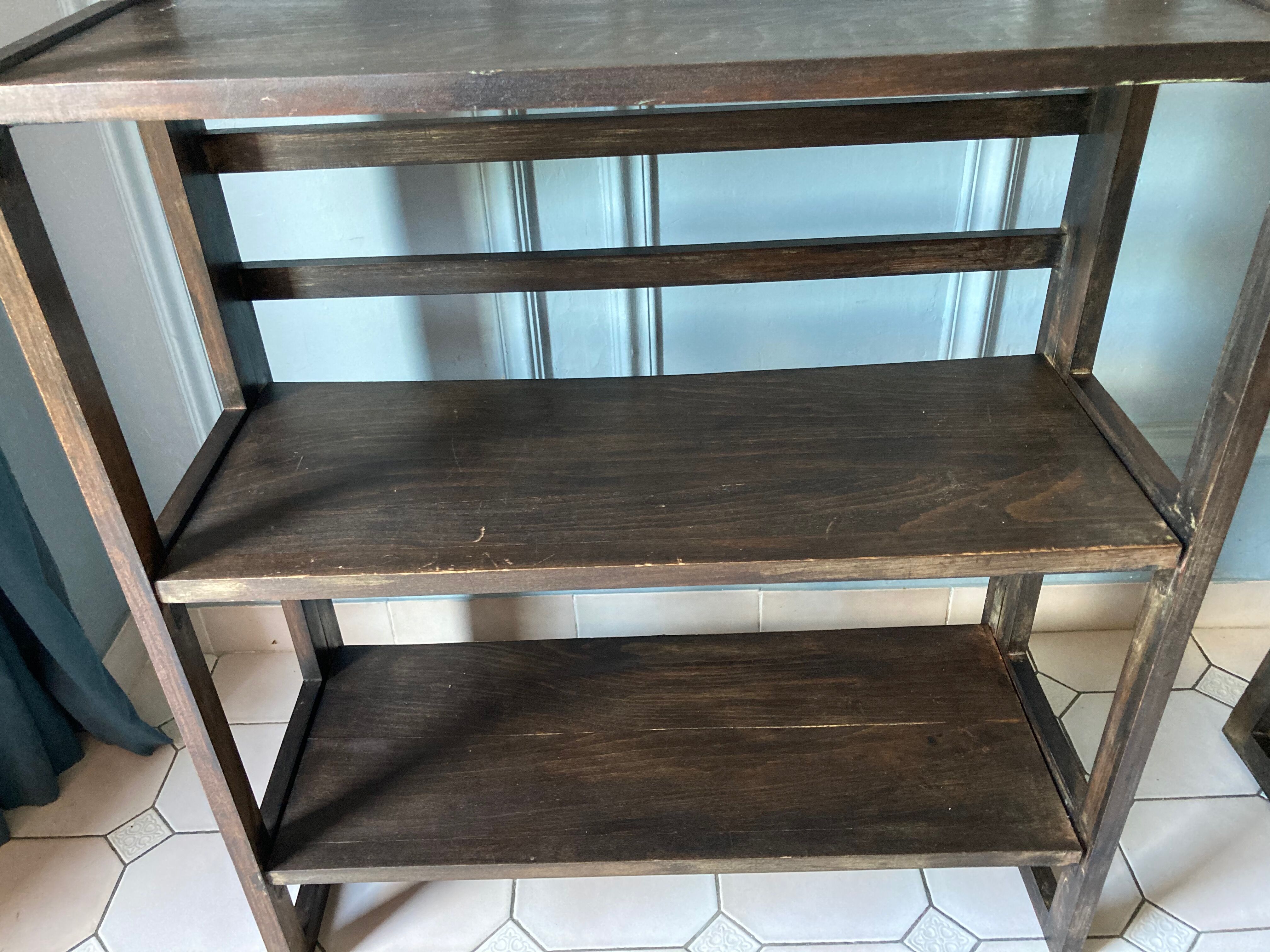 Vintage plant rack duo