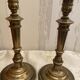 Pair of brass candle holders