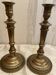 Paire de bougeoirs en laiton