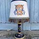 Candle holder lamp from Gien converted into a lamp,