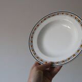 Set of 4 soup plates, Digoin Sarreguemines, Valence model