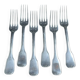 6 fourchettes de table en métal argenté Frionnet François