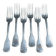 6 fourchettes de table en métal argenté Frionnet François